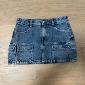 Zara Blue Denim Skirt
